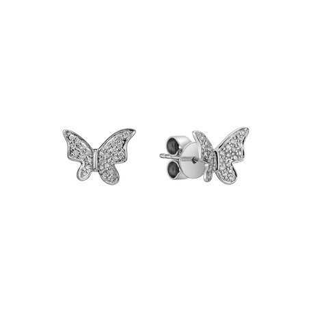 Diamond earrings Magic Butterfly