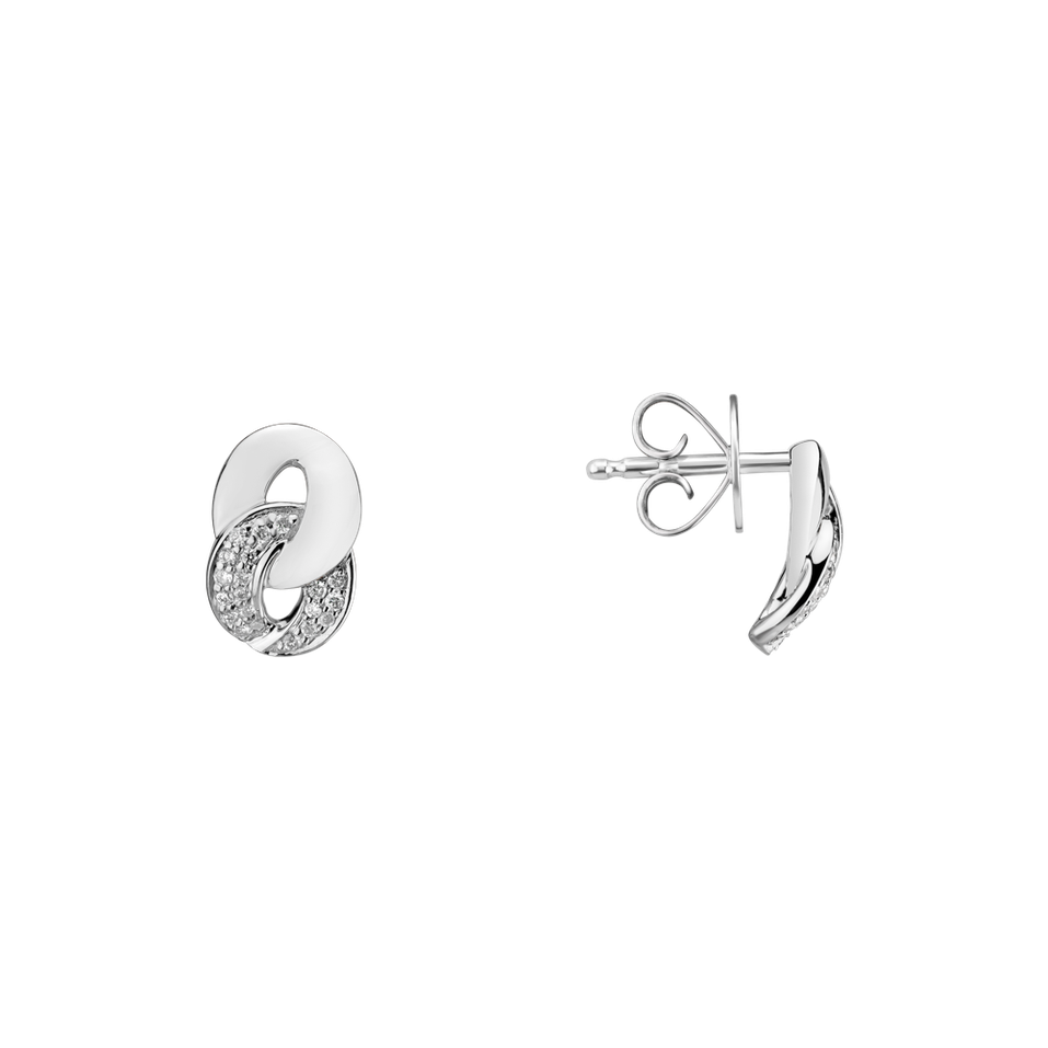 Diamond earrings Double Circle