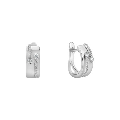 Diamond earrings Charming Labyrinth