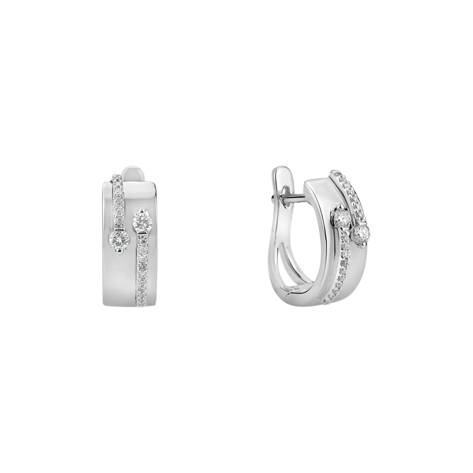 Diamond earrings Charming Labyrinth