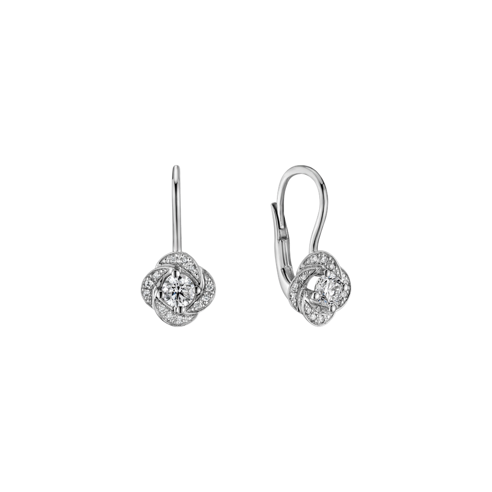 Diamond earrings Sparkling Petals