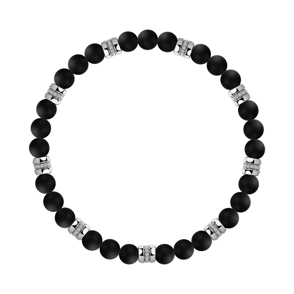 Diamond braclet with Agate Neverending Style