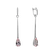 Diamond earrings with Morganite Infinite Marvel3