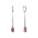 Diamond earrings with Morganite Delightful Touch3