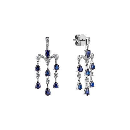 Diamond earrings and Sapphire Phocles