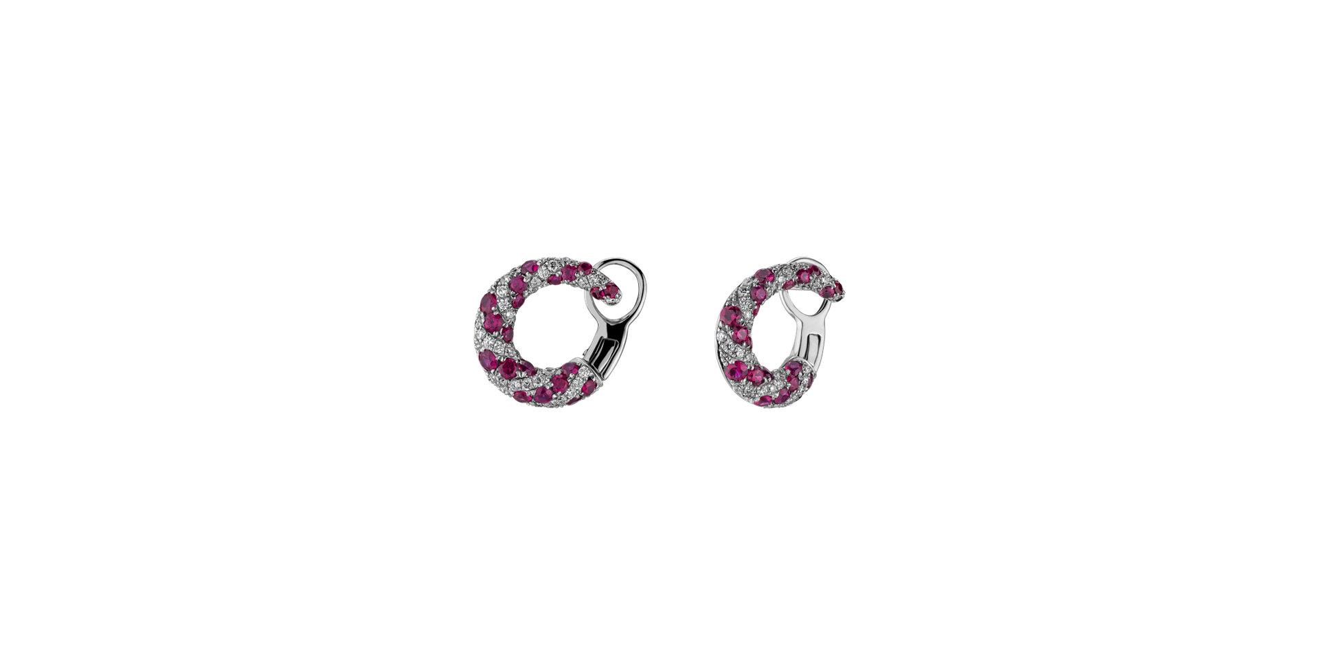 Diamond earrings and Ruby Acarya