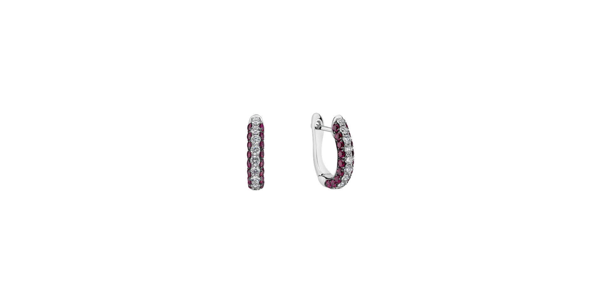 Diamond earrings and Ruby Yanthus