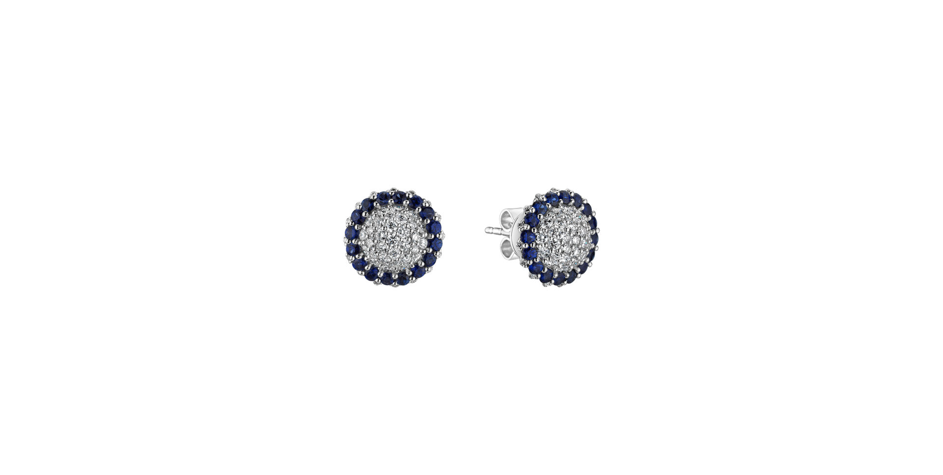 Diamond earrings and Sapphire Dilliana