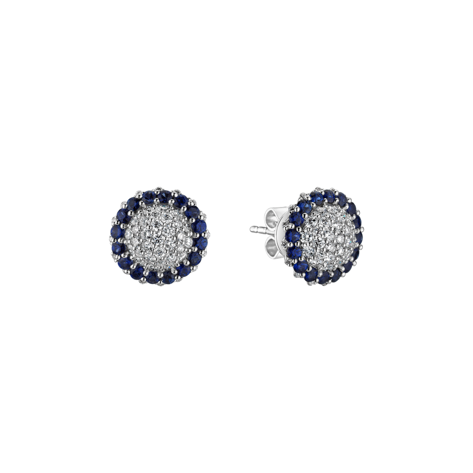 Diamond earrings and Sapphire Dilliana