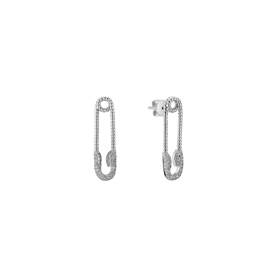 Diamond earrings Cassual Office