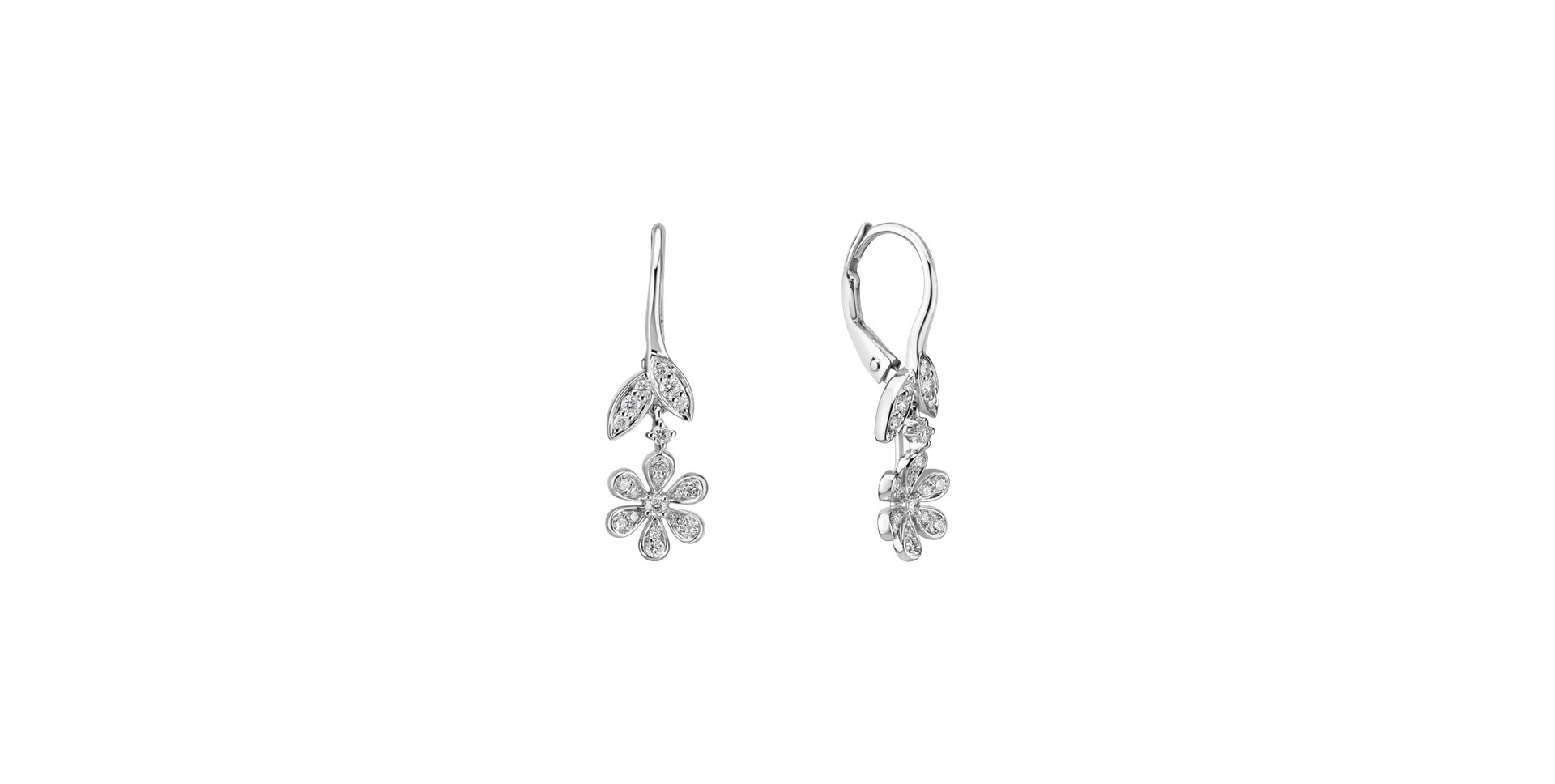 Diamond earrings Flower Splendour