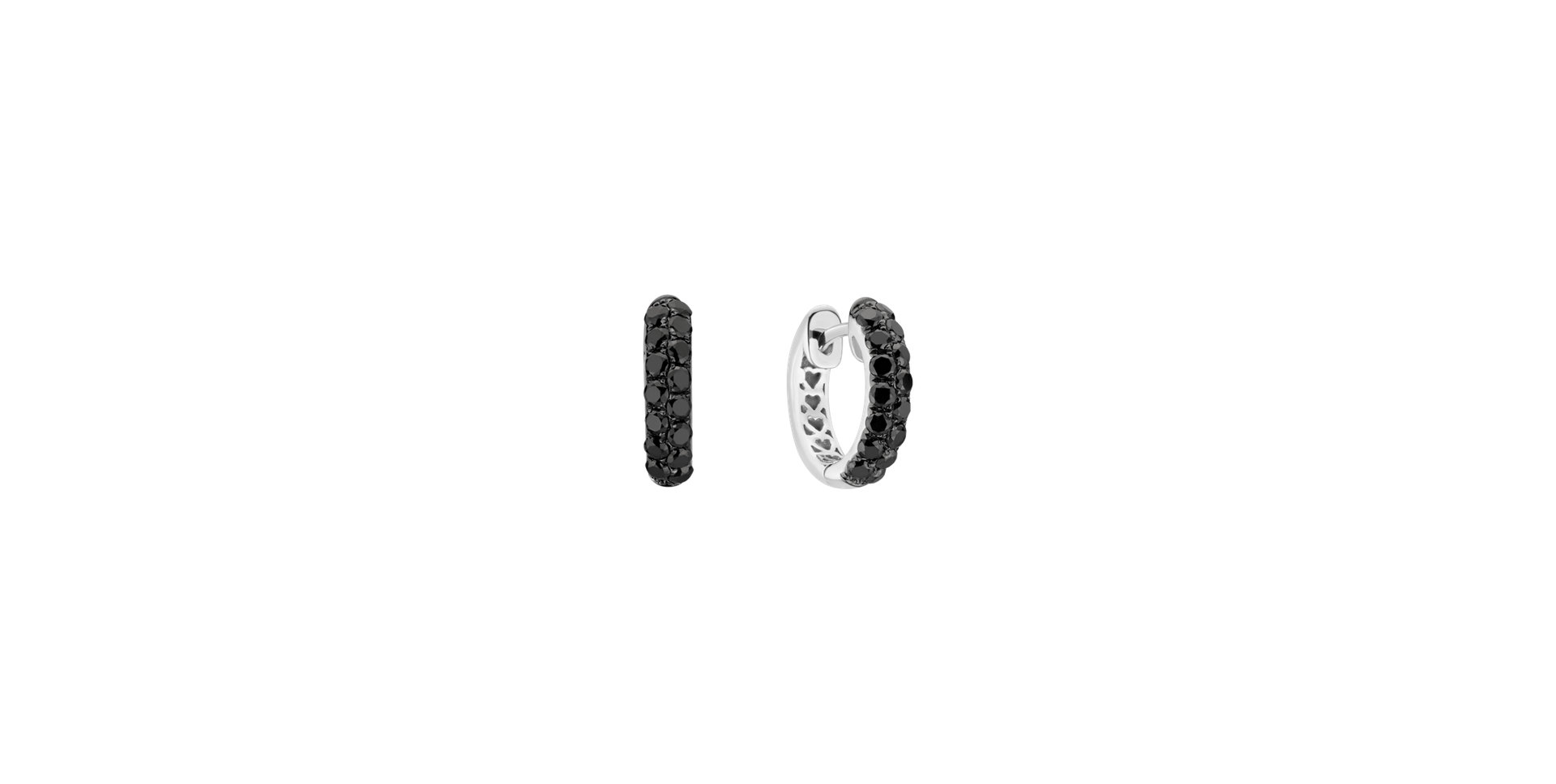 Earrings with black diamonds Inferno Dream