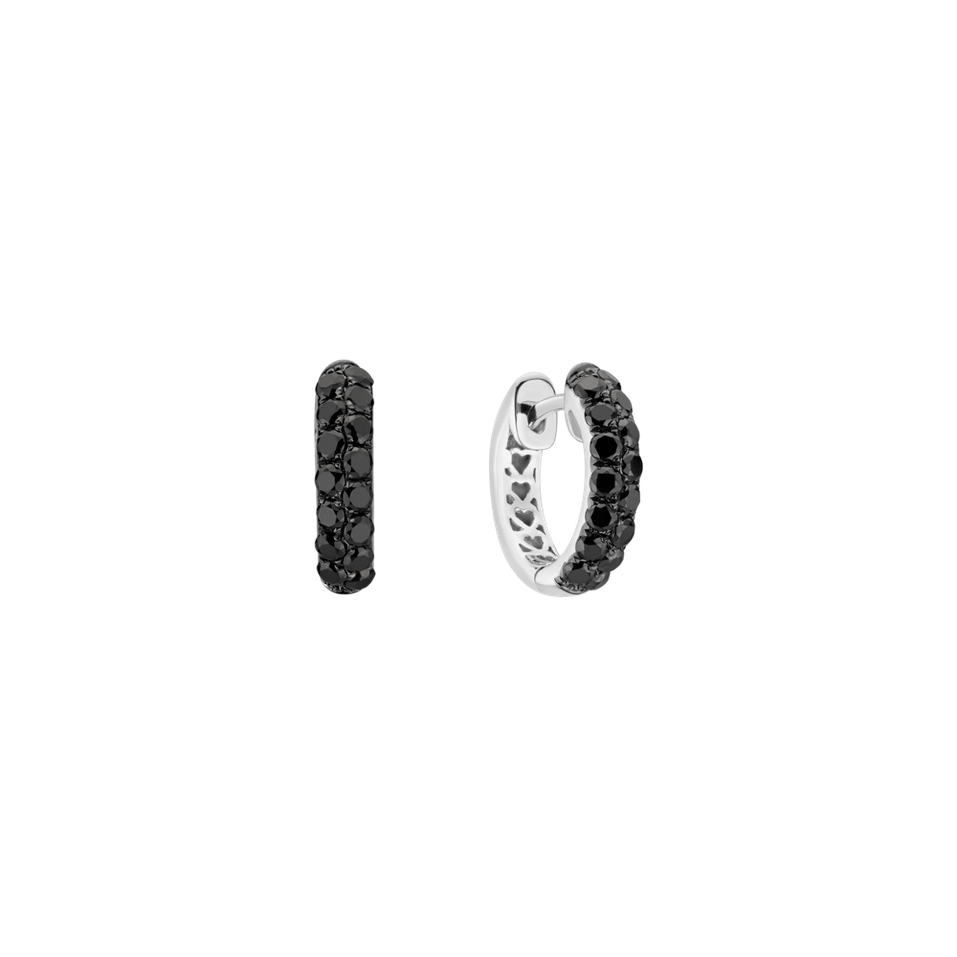 Earrings with black diamonds Inferno Dream