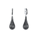 Earrings with black diamonds Inferno Tears3