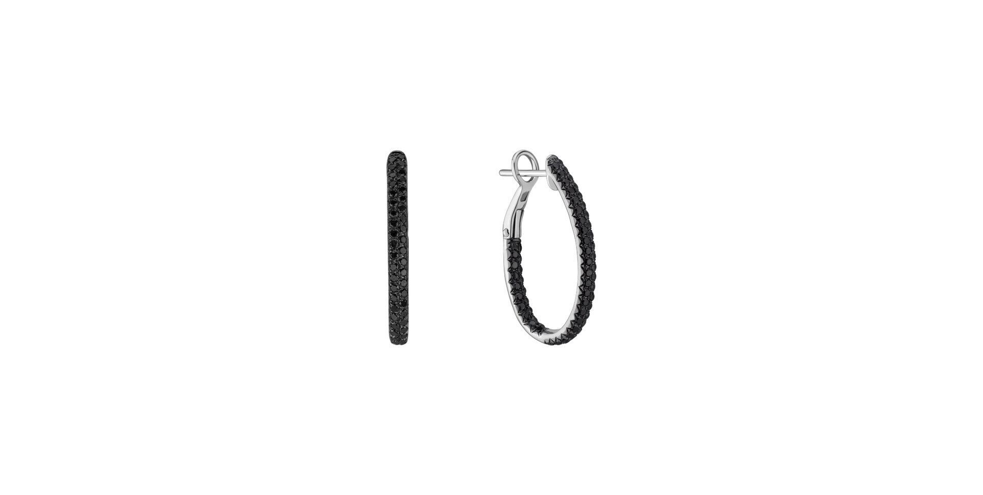 Earrings with black diamonds Inferno Courier 95904