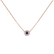 Necklace with Sapphire Flower Gem3