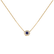 Necklace with Sapphire Flower Gem3