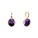 Diamond earrings with Amethyst Shining Grace3