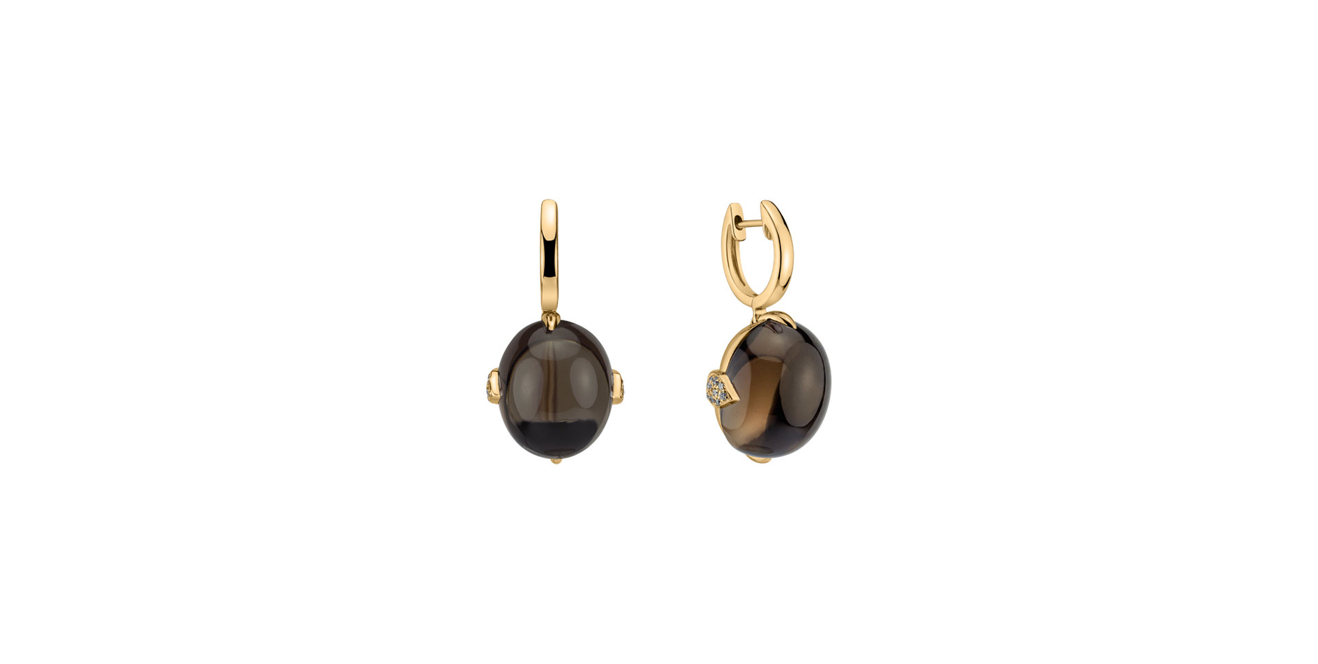 Diamond earrings with Quartz Shining Grace