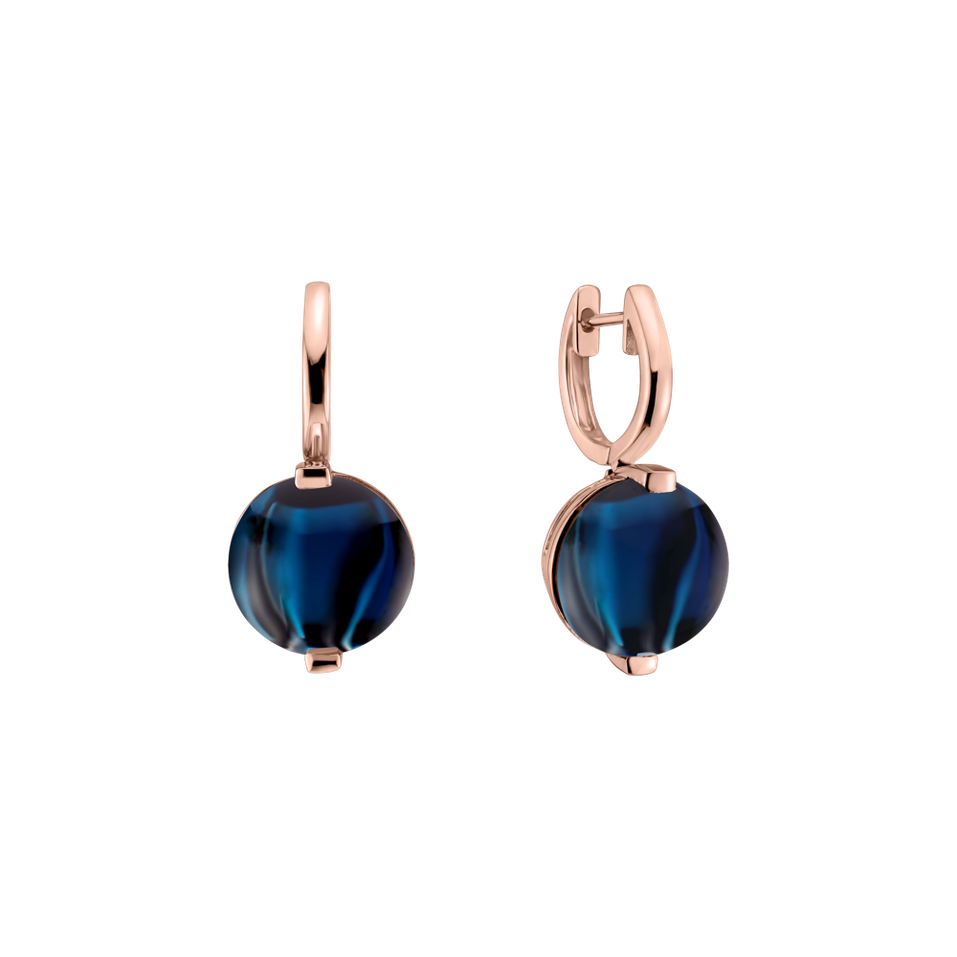 Earrings with Topaz Space Signature