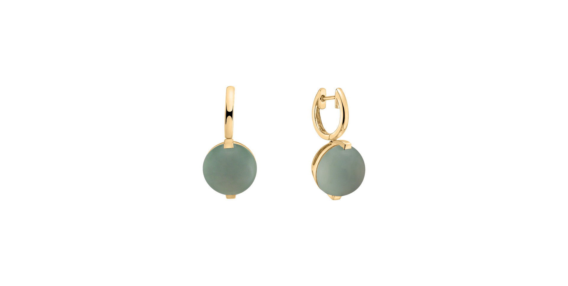 Earrings with Chalcedony Space Signature