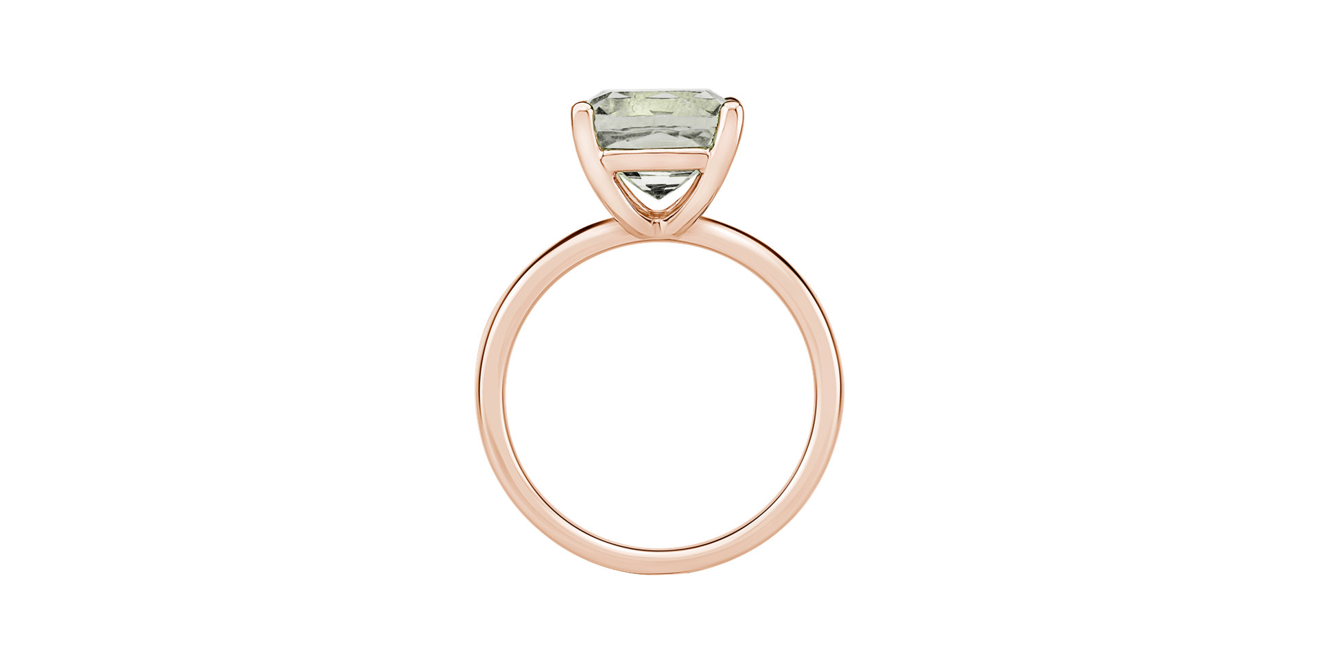 Ring with Amethyst Green Bonbon