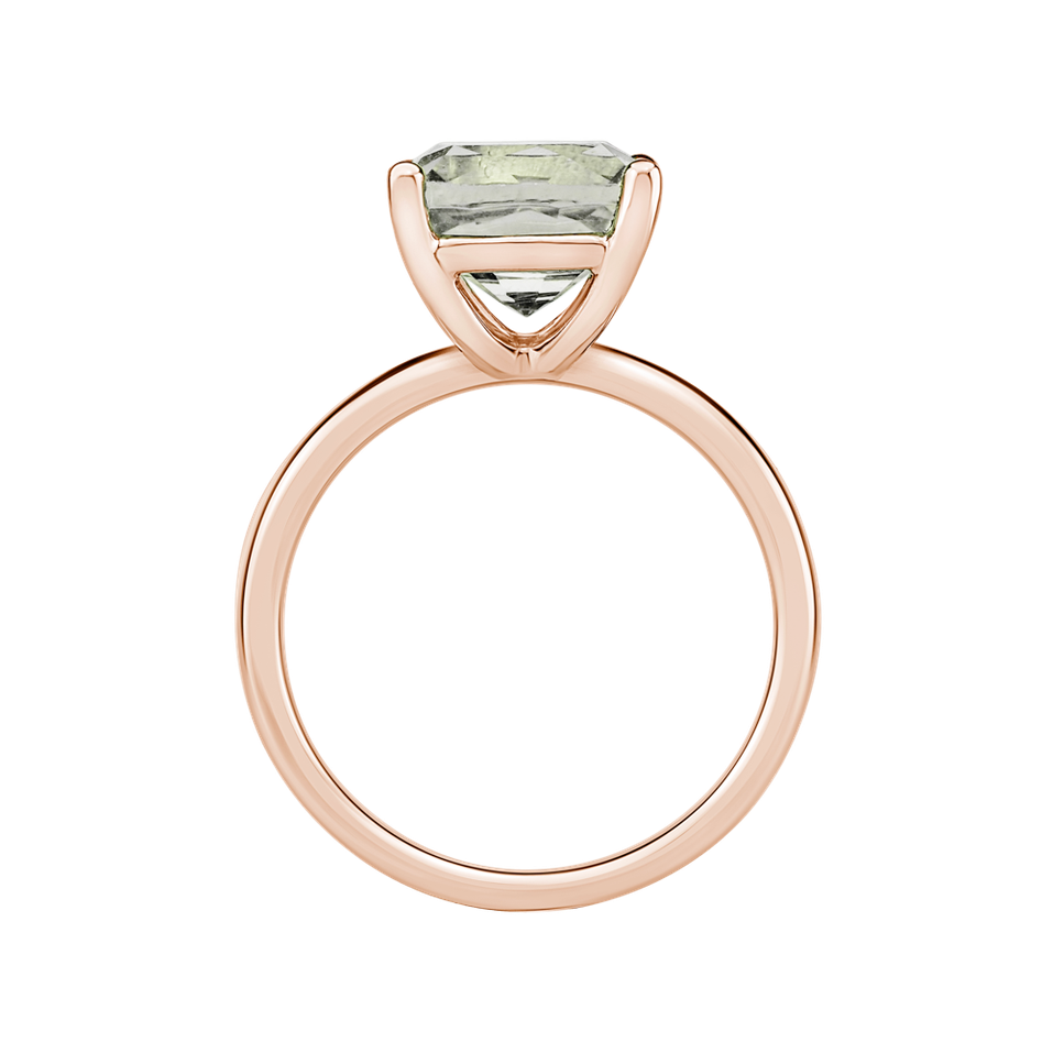 Ring with Amethyst Green Bonbon