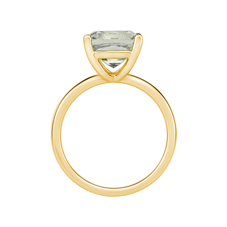 Ring with Amethyst Green Bonbon