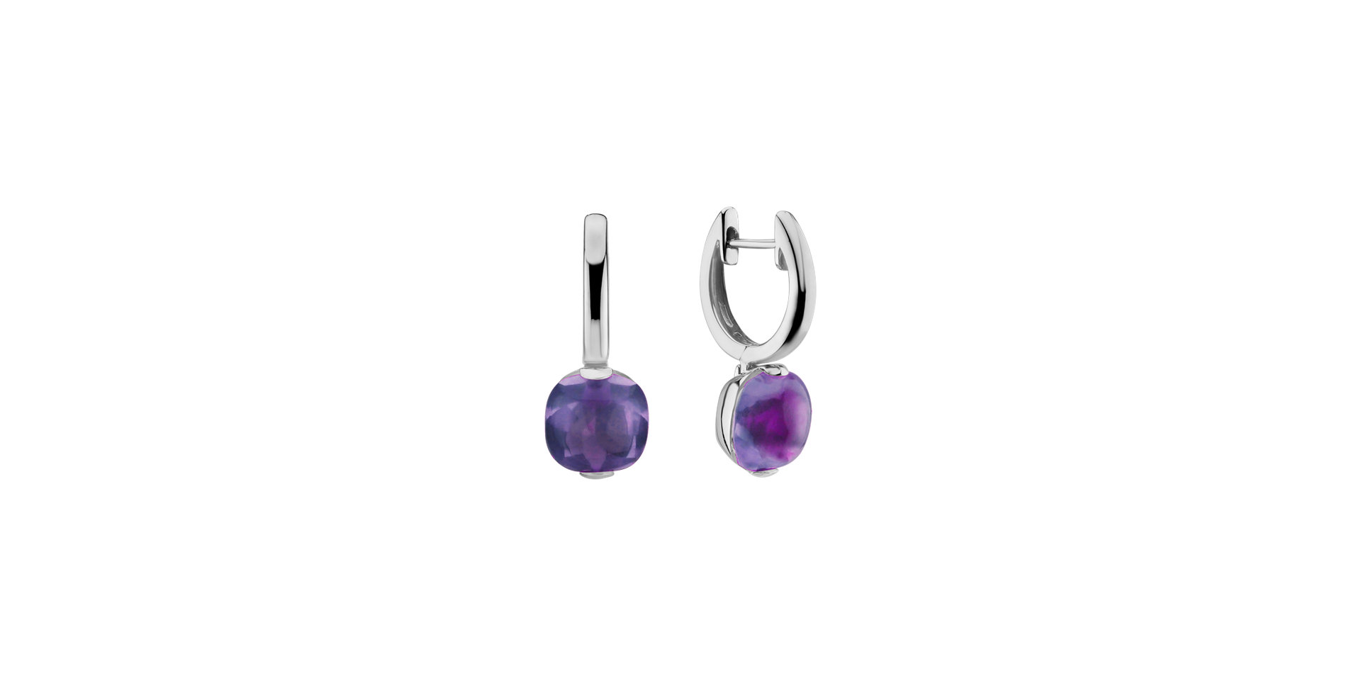Earrings with Amethyst Brazil Bonbon