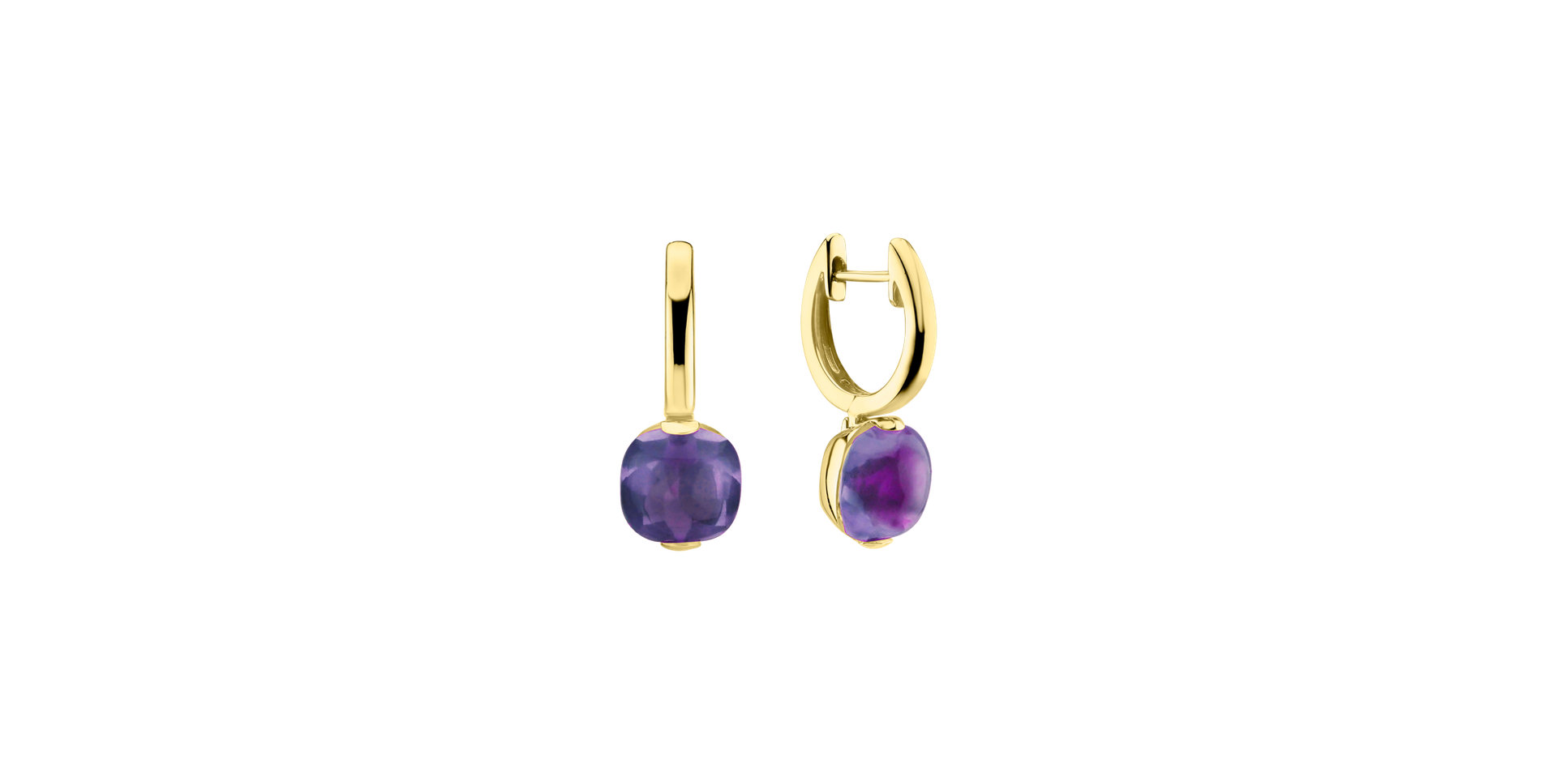 Earrings with Amethyst Brazil Bonbon