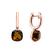 Earrings with Cognac Quartz Bonbon3