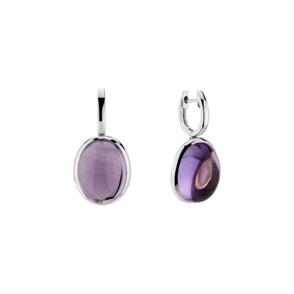 Earrings with Amethyst Miracle Cosmos