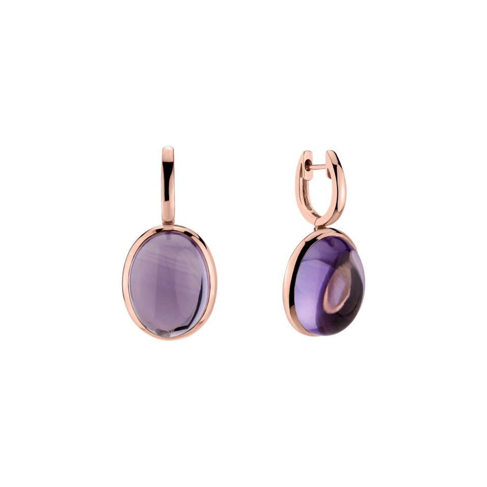 Earrings with Amethyst Miracle Cosmos