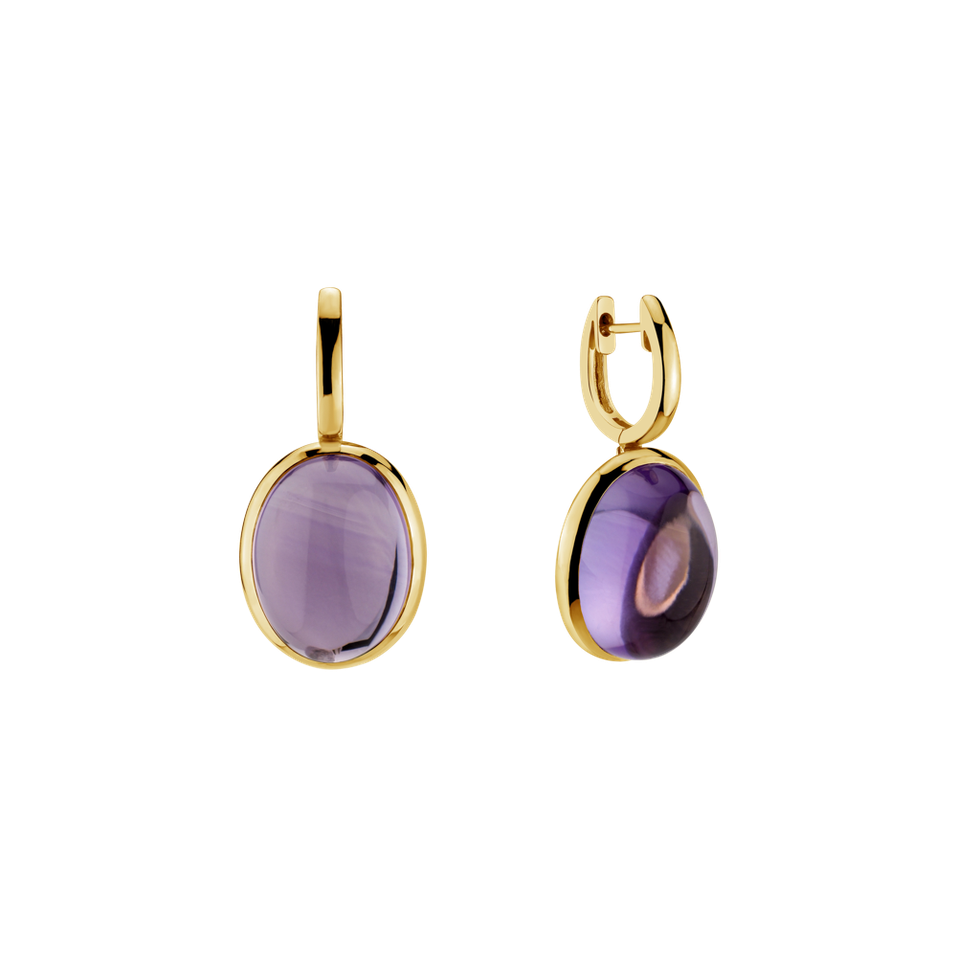 Earrings with Amethyst Miracle Cosmos