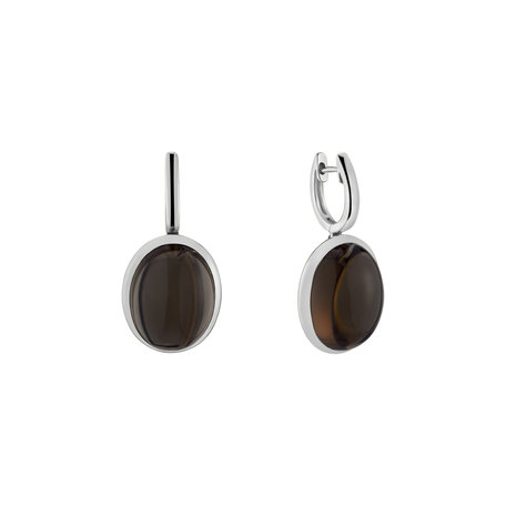 Earrings with Quartz Miracle Cosmos