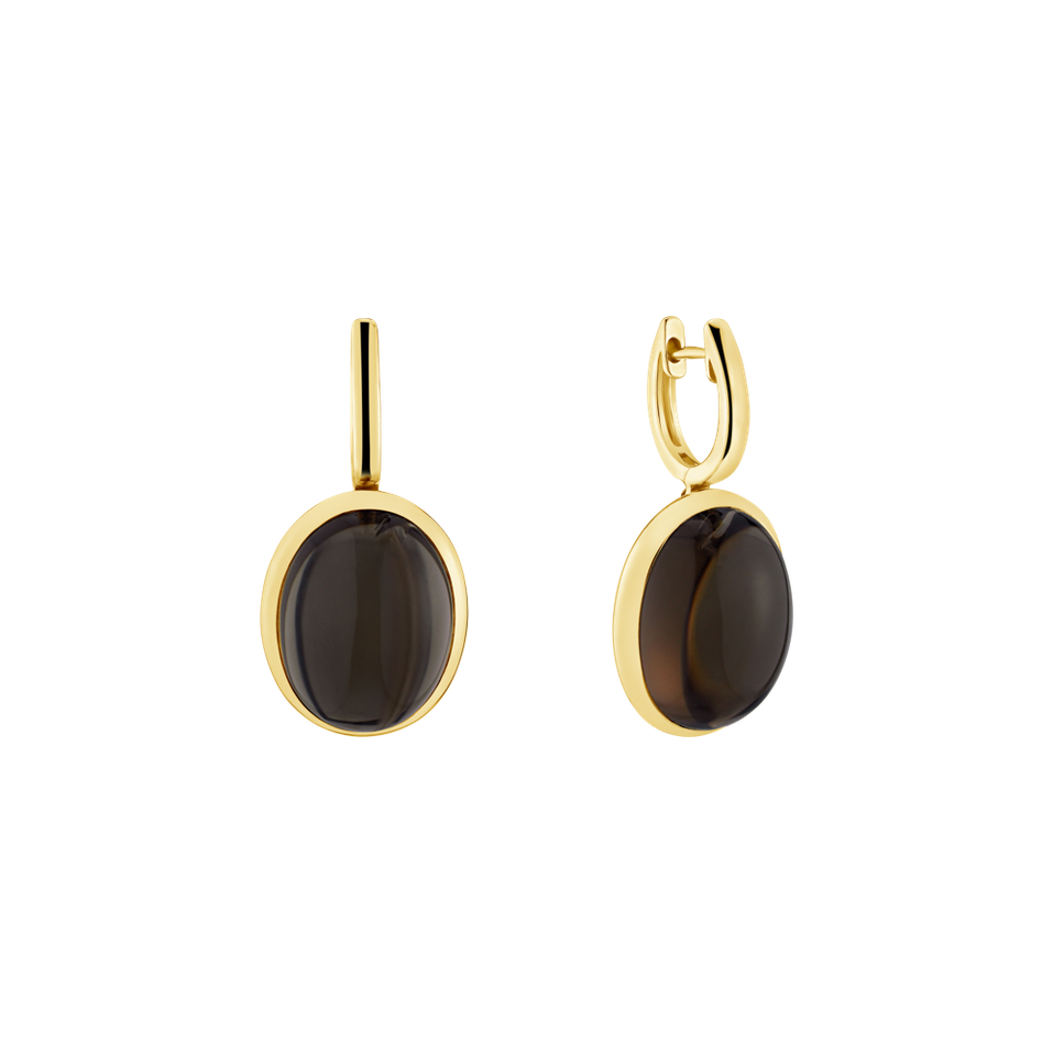 Earrings with Quartz Miracle Cosmos