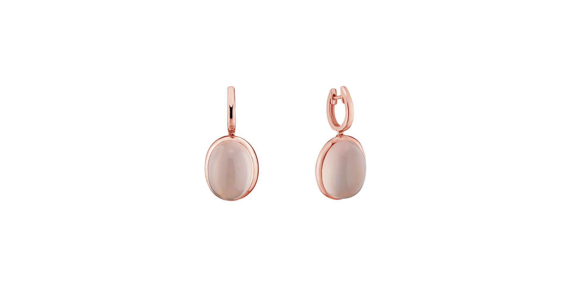 Earrings with Rose Quartz Miracle Cosmos
