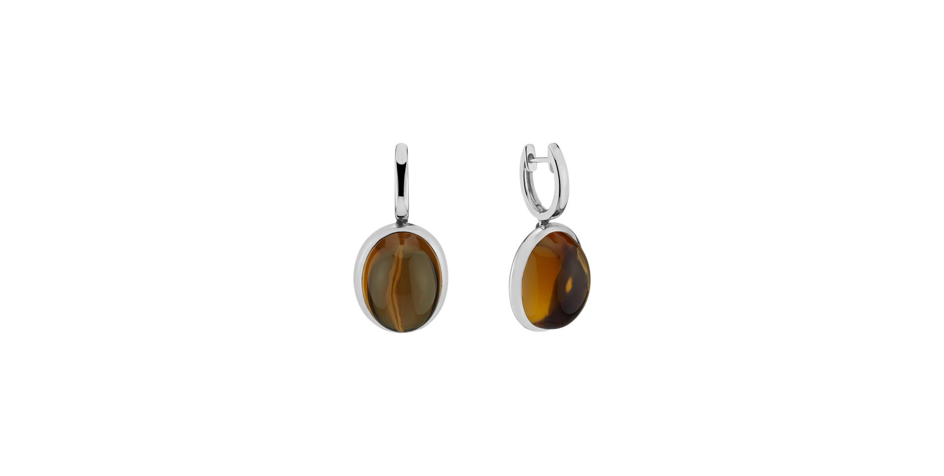 Earrings with Quartz Miracle Cosmos