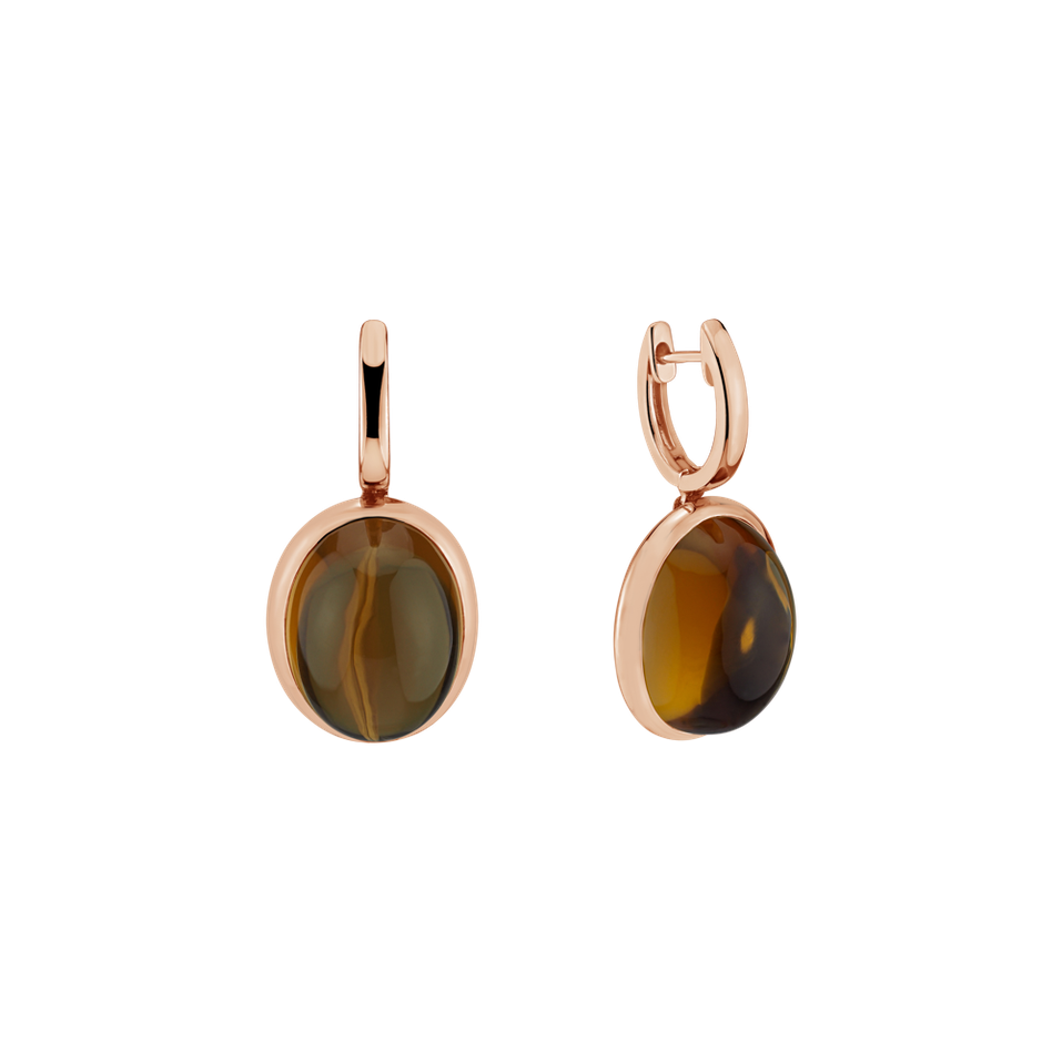 Earrings with Quartz Miracle Cosmos