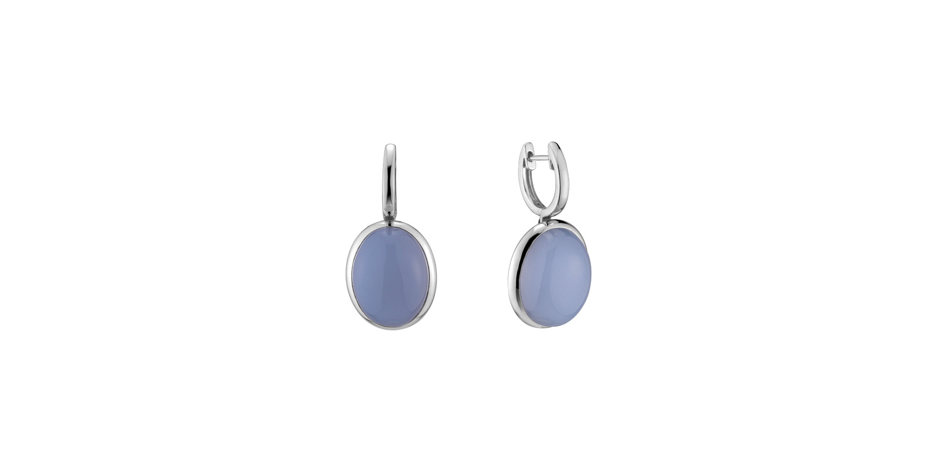 Earrings with Chalcedony Miracle Cosmos