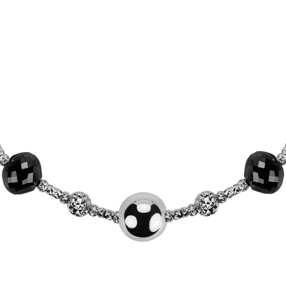 Bracelet with black and white diamonds Jonathan