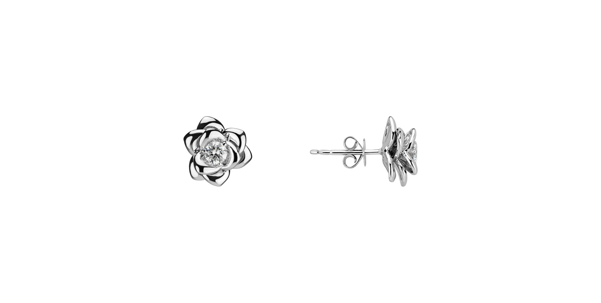 Diamond earrings Flower Bliss
