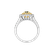 Ring with yellow and white diamonds Sparkling Rise3
