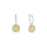 Earrings with yellow and white diamonds Infinite Sunday3