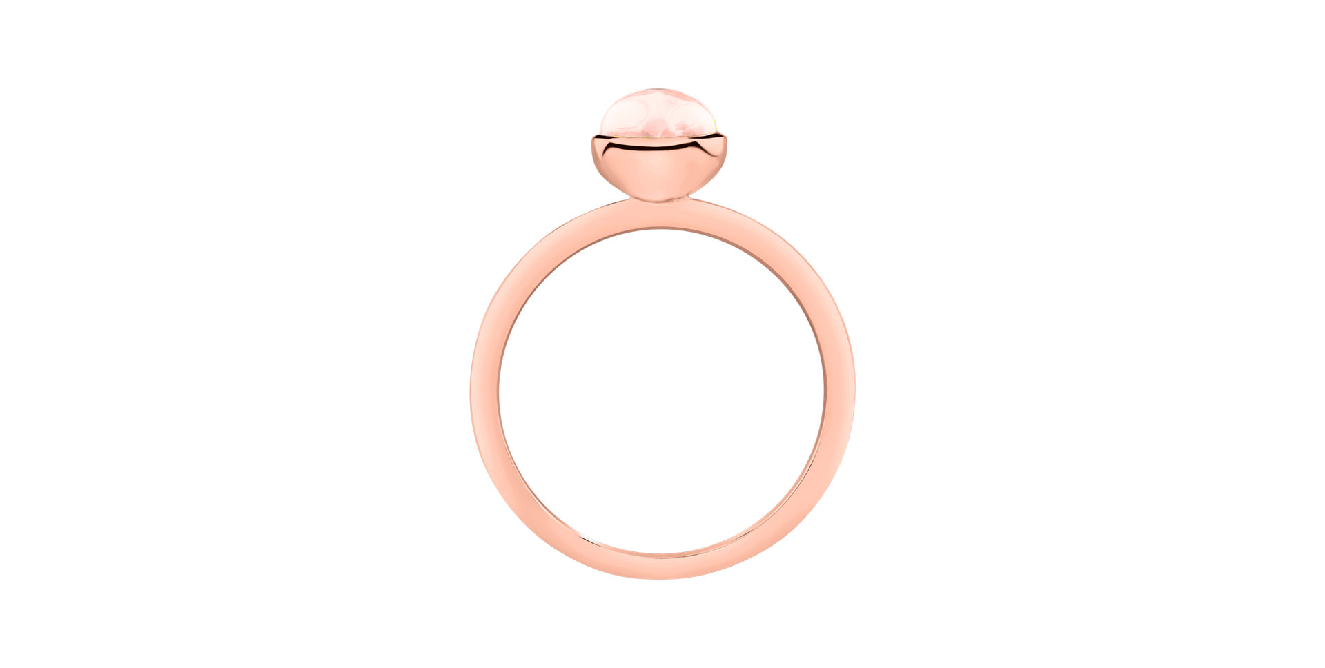Ring with Rose Quartz Bonbon