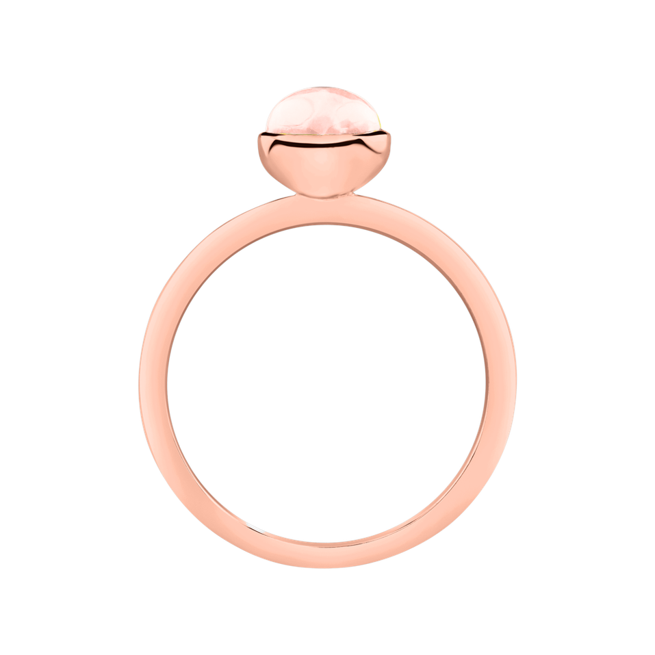 Ring with Rose Quartz Bonbon
