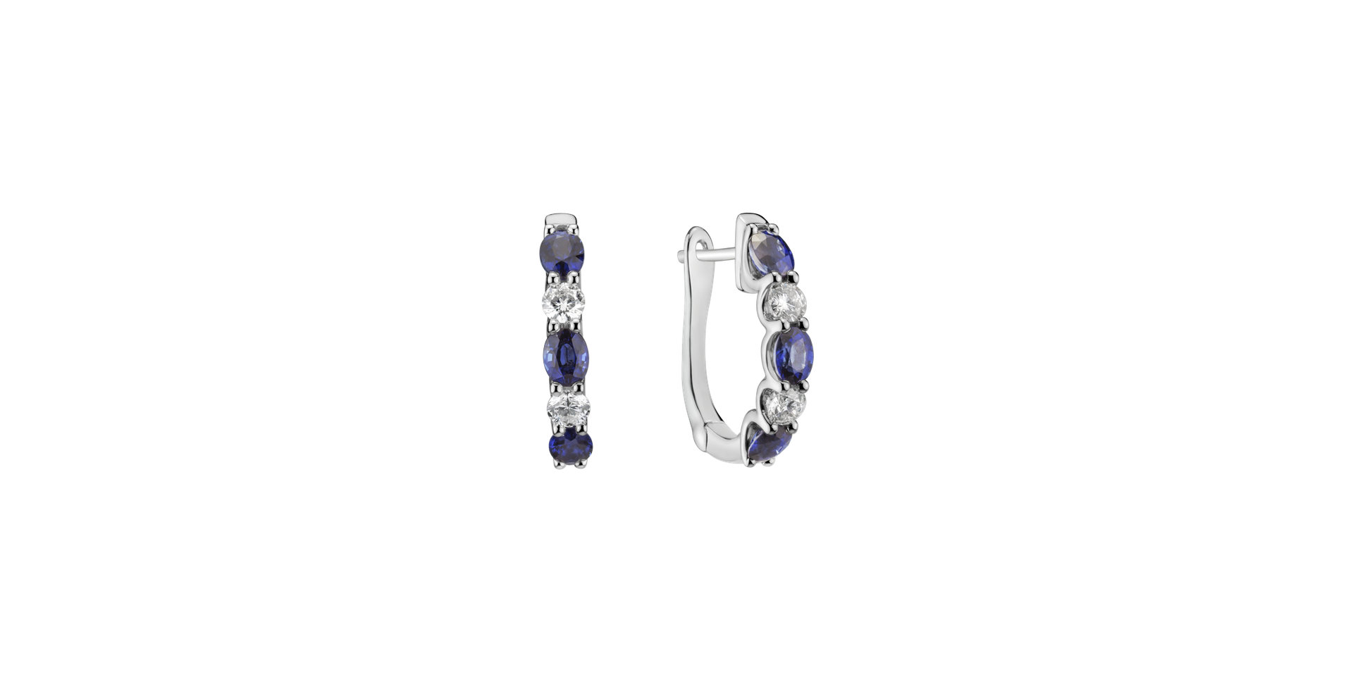 Diamond earrings and Sapphire Elysian Haven