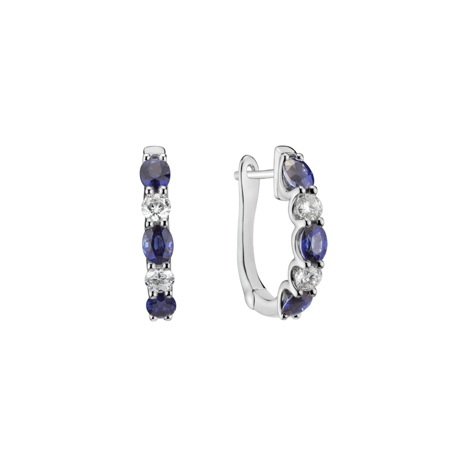Diamond earrings and Sapphire Elysian Haven