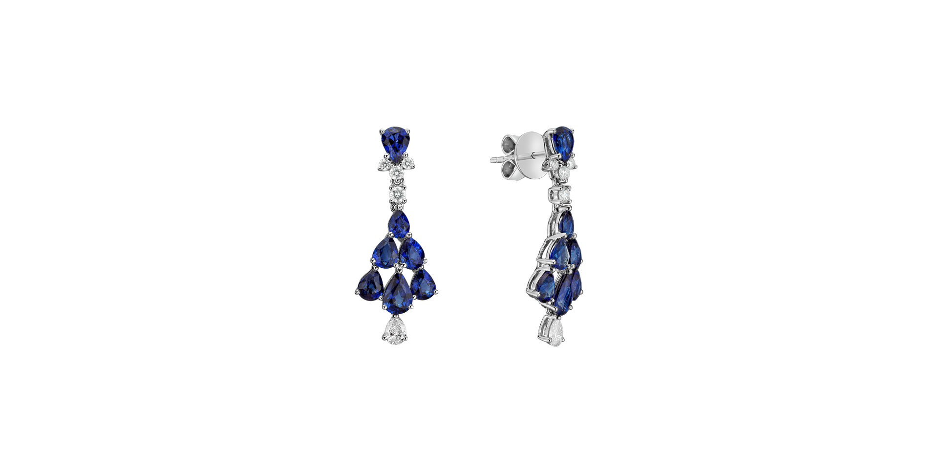 Diamond earrings and Sapphire Aristocrat Magic