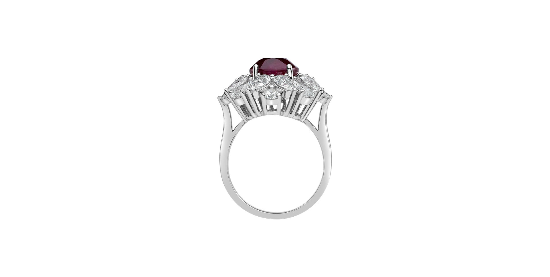 Diamond ring with Ruby Ruby Queen